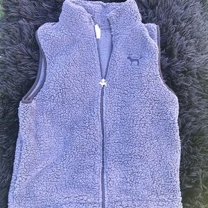 Pink Sherpa vest